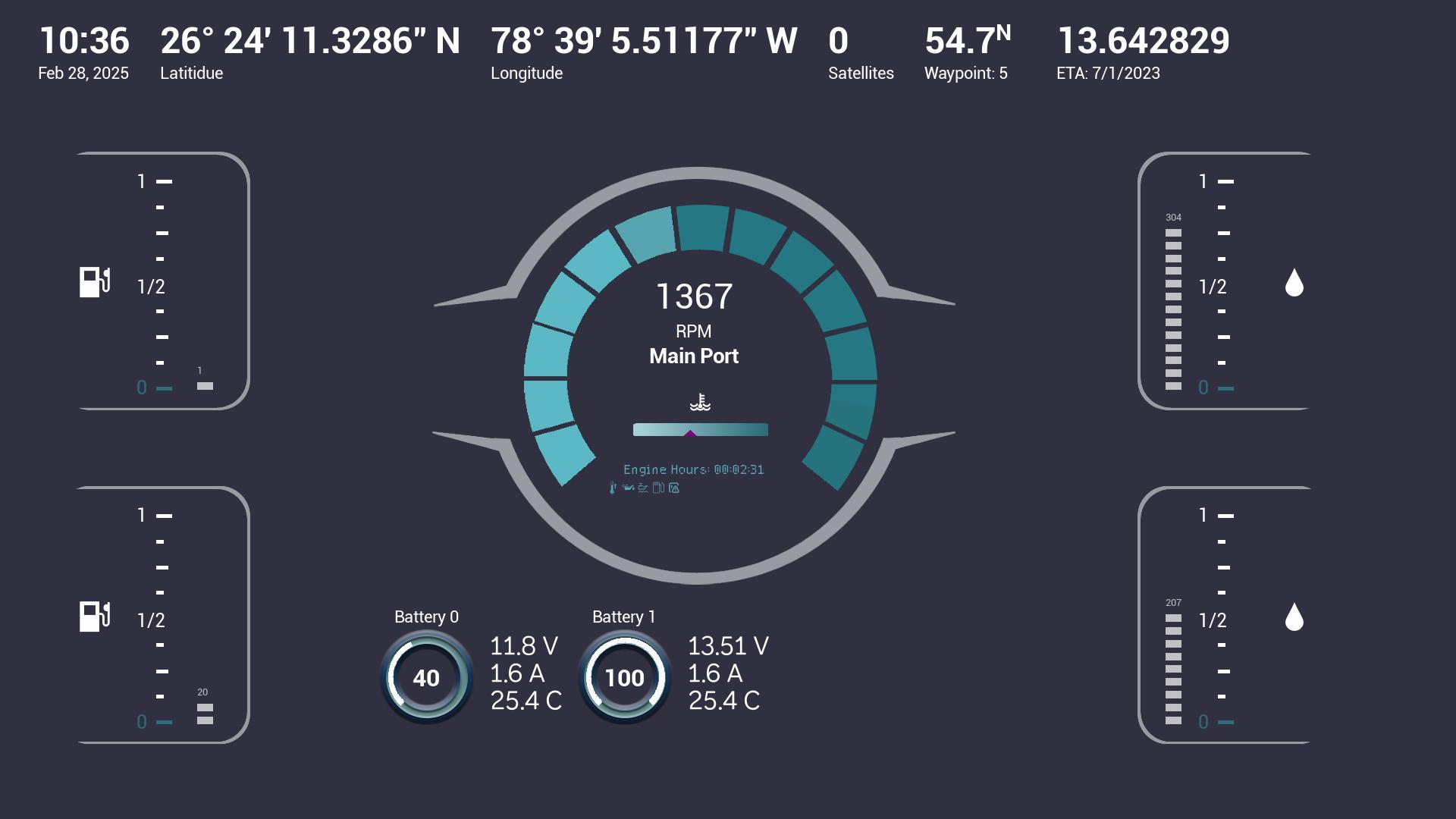 navigator misc screen