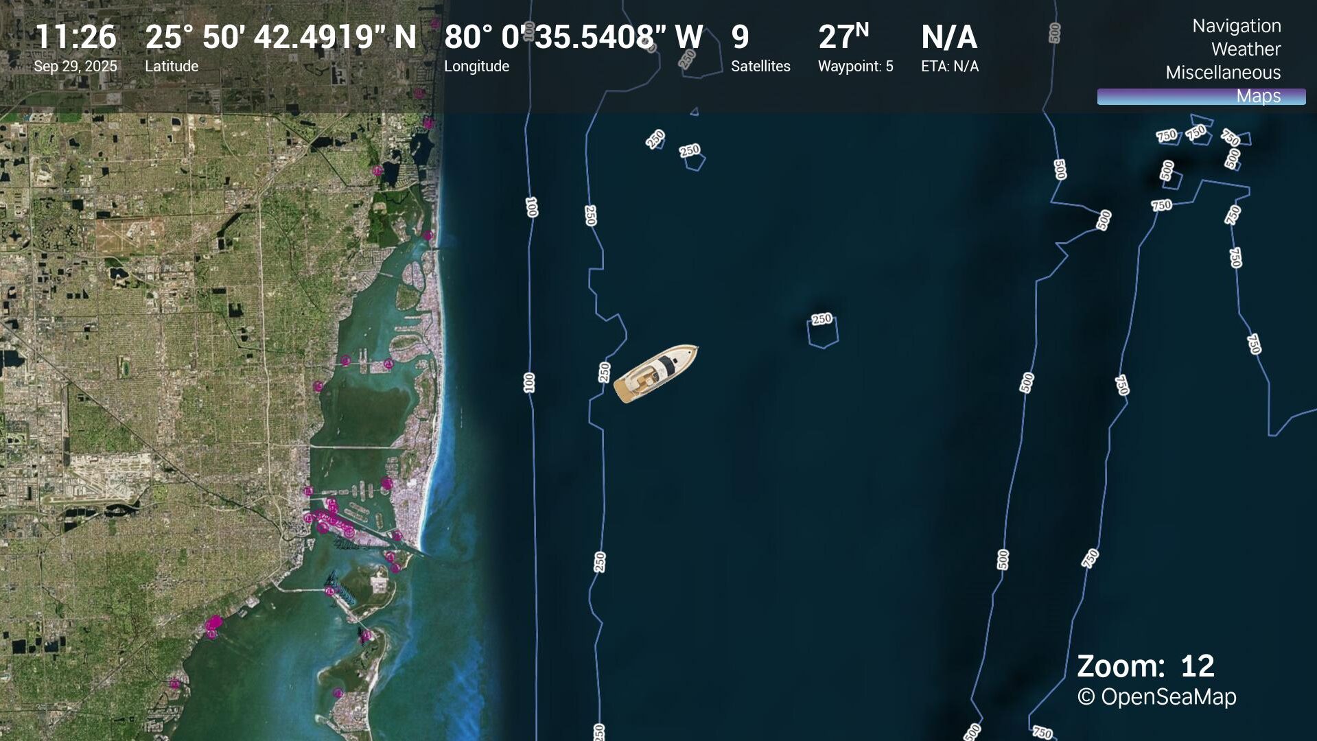SMB Navigator - Maps Depth Screen